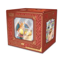 Pokemon Charizard Ex Super Premium Collection Card Display Figure 10 Boosters!! - Image 2