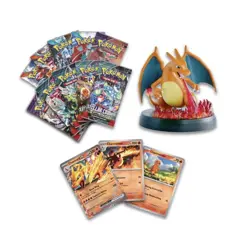 Pokemon Charizard Ex Super Premium Collection Card Display Figure 10 Boosters!! - Image 4