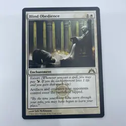MTG Blind Obedience Gatecrash LP Rare White Enchantment Extort EDH Card - Image 1