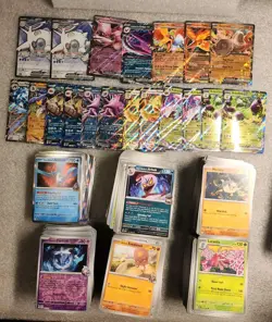 Pokemon Destined Rivals Bulk Card Lot 750+ Cards Total Full Art, Ex, Holo, C/UC - Image 1