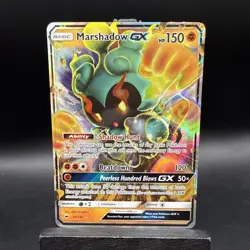 Pokemon TCG Marshadow GX Holo Ultra Rare Card Burning Shadows SM 80/147 - Image 1