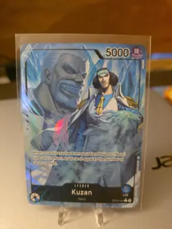 One Piece TCG Kuzan OP12-040 Alternate Art Foil Rare Leader NM Card - Image 1