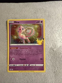 Pokemon Celebrations Mew Holo Card 011/025 NM/Mint - Image 1