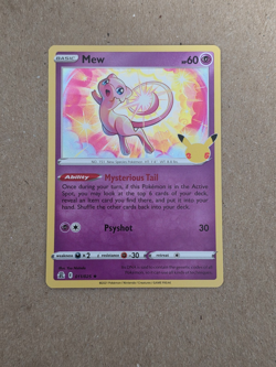 Mew 011/025 Celebrations 25th Anniversary Holo Pokemon Card - Image 1