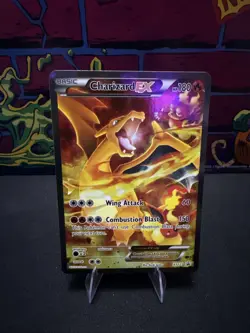 Pokemon TCG Charizard EX XY121 Black Star Promo Full Art Holo Card 2016 - Image 1