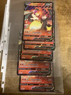 Lot Of 5 Pokemon Cards Lance’s Charizard V Celebrations SWSH133 Promo - NM - Image 1