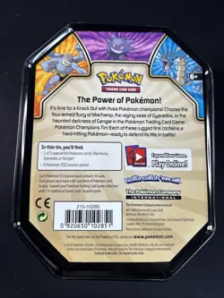 Pokemon Champions Gengar Collector Card Storage Tin Nintendo 2016 NO CARDS EMPTY - Image 3