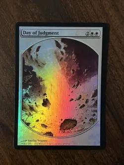 MTG Day of Judgement Player Rewards Promo Full Art Foil Card - Image 1