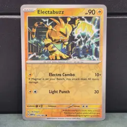 Electabuzz 125/165 Reverse Holo Pokemon Scarlet & Violet 151 Near Mint Card Game - Image 1