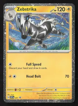 Zebstrika - (Cosmos Holo) Holo Rare SV: Scarlet & Violet Promo Cards 201 NM - Image 1