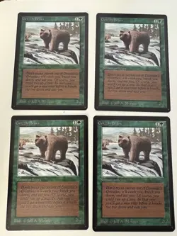 Magic the Gathering MTG Grizzly Bears Beta NM Playset (4) (Beta Bob) - Image 1
