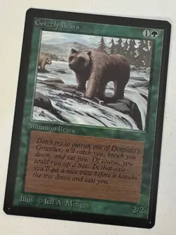 Magic the Gathering MTG Grizzly Bears Beta NM Playset (4) (Beta Bob) - Image 2