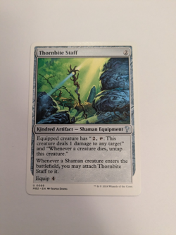 Thornbite Staff (White Border) Mystery Booster 2 99 MtG Regular Non Foil - Image 1