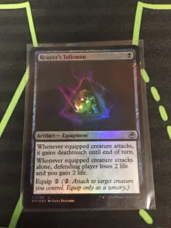 MTG Magic The Gathering Reaper’s Talisman Foil Artifact DnD Black Commander - Image 1