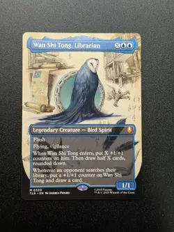Wan Shi Tong, Librarian (Borderless) #320 (NM) TLA Magic MTG - Image 1