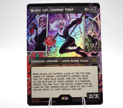 Black Cat, Cunning Thief | #222 | Rare | Borderless Foil | SPM | Magic | 2025 - Image 1
