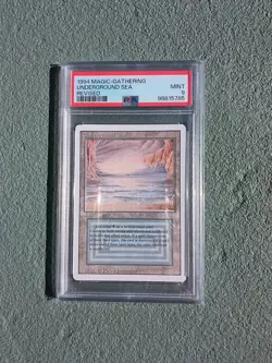 MTG Underground Sea Revised Edition - Rare 1994-PSA-9 - Image 1