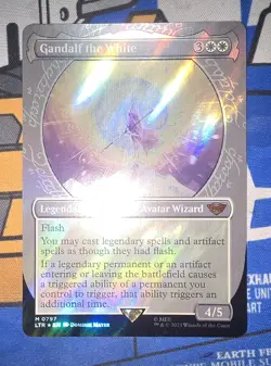 MTG - LTR - Gandalf the White (Showcase) (Surge Foil) #797 - Near Mint Foil - Image 1