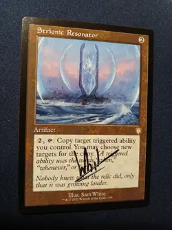 Strionic Resonator (Retro Frame) Commander: the Brothers' War Regular signed - Image 1