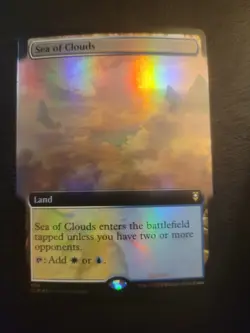 FOIL Sea of Clouds (Extended Art) Commander Legends Baldur's Gate Magic MTG LP - Image 1