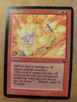 MTG Inferno The Dark Magic The Gathering English Red Rare 1994 LP BULK DISCOUNT - Image 1
