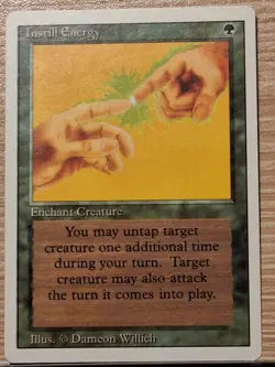 Instill Energy Revised MTG Magic The Gathering 1994 LP - Image 1