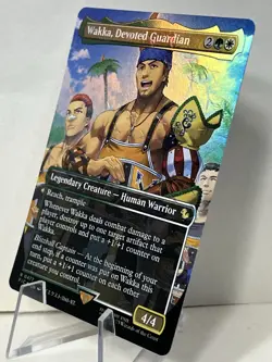 1x - Wakka, Devoted Guardian - FOIL BORDERLESS TRACK #477 - Final Fantasy MTG - Image 4