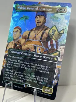 1x - Wakka, Devoted Guardian - FOIL BORDERLESS TRACK #477 - Final Fantasy MTG - Image 5