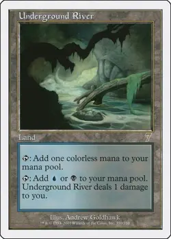 Underground River 7th Edition Rare NM Magic: The Gathering 350 Normal - Image 1