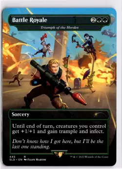 MTG Secret Lair Fortnite Non-Foil Battle Royale - Triumph of the Hordes 445 SLD - Image 1