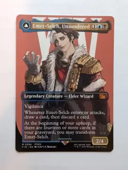 MTG Emet-Selch, Unsundered (FIN) Final Fantasy Borderless Regular Mythic 394 - Image 1