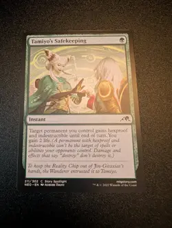 Tamiyos Safekeeping 211 MTG Kamigawa Neon Dynasty 2022 Near Mint Non Foil - Image 1