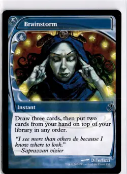 MTG MB2 Brainstorm (Future Sight) C 155 NM Scan Pack Fresh - Image 1