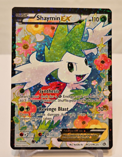 Shaymin EX RC21/RC25 Full Art Ultra Rare Legendary Treasures Pokemon 665 - Image 1