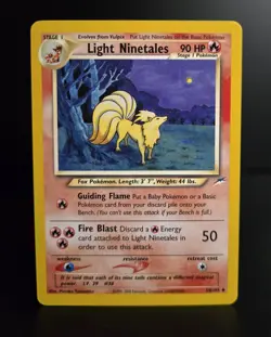Pokemon TCG - LIGHT NINETALES - 50/105 - UNLIMITED - NEO DESTINY (2002) - LP/NM - Image 1