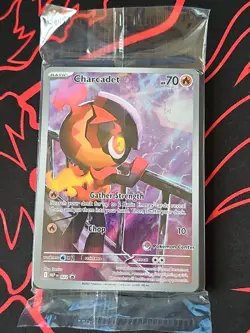 Charcadet 022 Pokemon Center ETB Phantasmal Flames Stamped Promo SEALED - Image 1