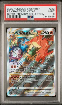 Charizard Vstar 262 Sword & Shield UPC-Charizard Pokemon PSA 9 - Image 1