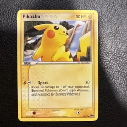 POKEMON TCG PIKACHU 13/17 NON HOLO COMMON POP SERIES 4 - Image 1