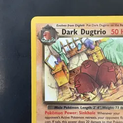 Pokemon Vintage Non Holo Rare Dark Dugtrio Team Rocket 23/82 WotC - Image 2