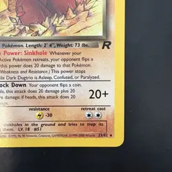Pokemon Vintage Non Holo Rare Dark Dugtrio Team Rocket 23/82 WotC - Image 4