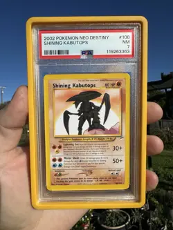 2002 Pokemon Neo Destiny Shining Kabutops PSA 7 Unlimited #108 NEW CERT - Image 1