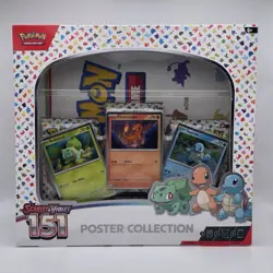 Pokemon TCG: Scarlet & Violet 151 Poster Collection Factory Sealed Box NEW - Image 1