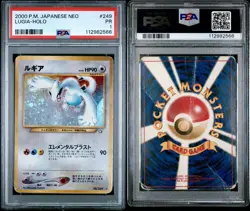 2000 Pokemon Japanese Neo Genesis PSA 1 Lugia Holo #249 - Image 3