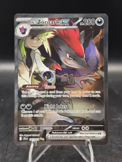 Pokemon TCG N's Zoroark ex 185/159 Sv09: Journey Together SIR Holo NM - Image 1