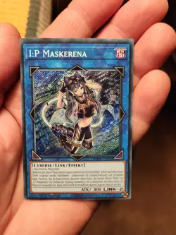 Yugioh I:P Masquerena BLMR-EN085 Secret Rare 1st Ed German! - Image 1