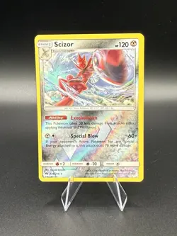Scizor 126/214 Reverse Holo Lost Thunder Pokemon Card LP - Image 1