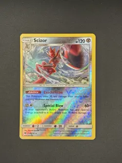 Scizor 126/214 Reverse Holo Lost Thunder Pokemon Card LP - Image 3