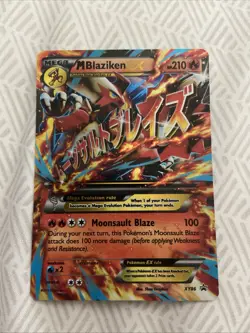 Super Rare Pokemon Card M Blaziken-EX #XY86 - Image 1