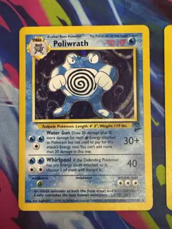 Vintage Pokemon 9 Card Lot - 1st Edition, Poliwrath, Jolteon [See description] - Image 3