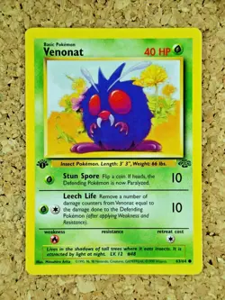 1ST EDITION VENOMOTH 📈 | First Pokemon Cards | Venonat | Jungle 13/64 | Holo ✅ - Image 4